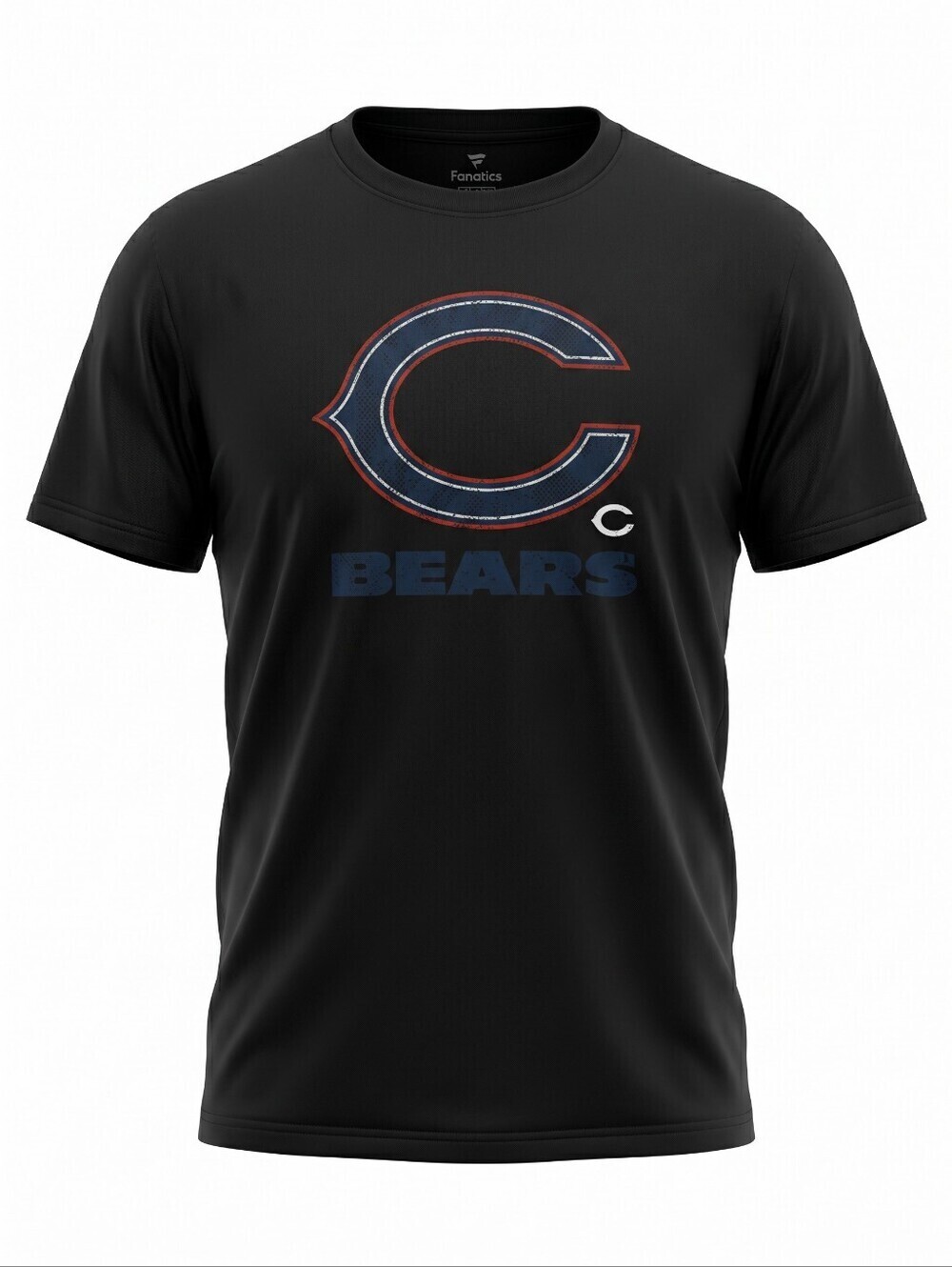 Fanatics Black Chicago Bears Graphic Tee NFL Vintage Football Size XL